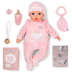 BABY BORN lėlė Annabell su priedais ir garsais 43 cm